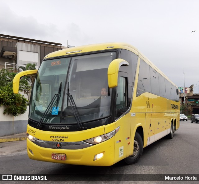 Viação Itapemirim 60045 na cidade de Rio de Janeiro, Rio de Janeiro, Brasil, por Marcelo Horta. ID da foto: 9654103.