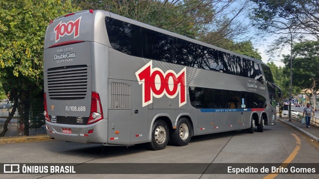 Auto Viação 1001 RJ 108.688 na cidade de São Paulo, São Paulo, Brasil, por Espedito de Brito Gomes. Número da foto: #9653753.