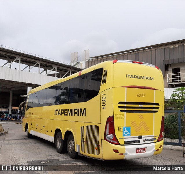 Viação Itapemirim 60001 na cidade de Rio de Janeiro, Rio de Janeiro, Brasil, por Marcelo Horta. Número da foto: #9654046.