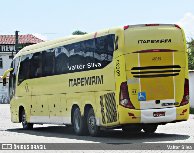 Viação Itapemirim 60035 na cidade de Resende, Rio de Janeiro, Brasil, por Valter Silva. ID da foto: 9653434.