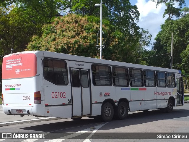 Consórcio Navegantes - 02 > Viação São Jorge > Transurb Transporte Urbano 02102 na cidade de João Pessoa, Paraíba, Brasil, por Simão Cirineu. ID da foto: 9652851.