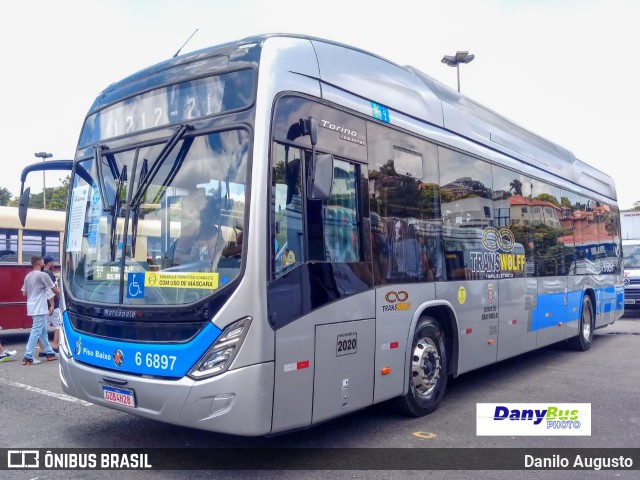 Transwolff Transportes e Turismo 6 6897 na cidade de São Paulo, São Paulo, Brasil, por Danilo Augusto. Número da foto: #9656548.