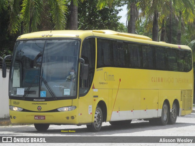 Viação Itapemirim 8869 na cidade de Fortaleza, Ceará, Brasil, por Alisson Wesley. Número da foto: #9655561.