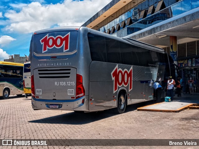 Auto Viação 1001 RJ 108.1215 na cidade de Campos dos Goytacazes, Rio de Janeiro, Brasil, por Breno Vieira. ID da foto: 9655418.