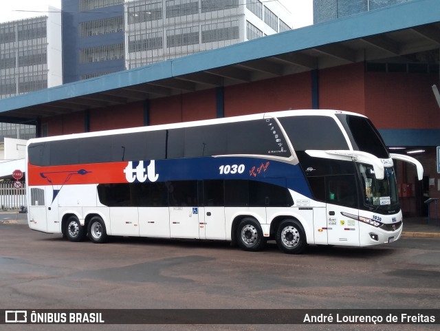 TTL Transporte Turismo 1030 na cidade de Porto Alegre, Rio Grande do Sul, Brasil, por André Lourenço de Freitas. Número da foto: #9657006.
