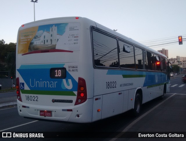 Unimar Transportes 18022 na cidade de Cariacica, Espírito Santo, Brasil, por Everton Costa Goltara. ID da foto: 9655627.