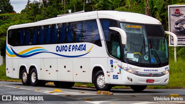 Viação Ouro e Prata 615 na cidade de Joinville, Santa Catarina, Brasil, por Vinicius Petris. ID da foto: 9655606.