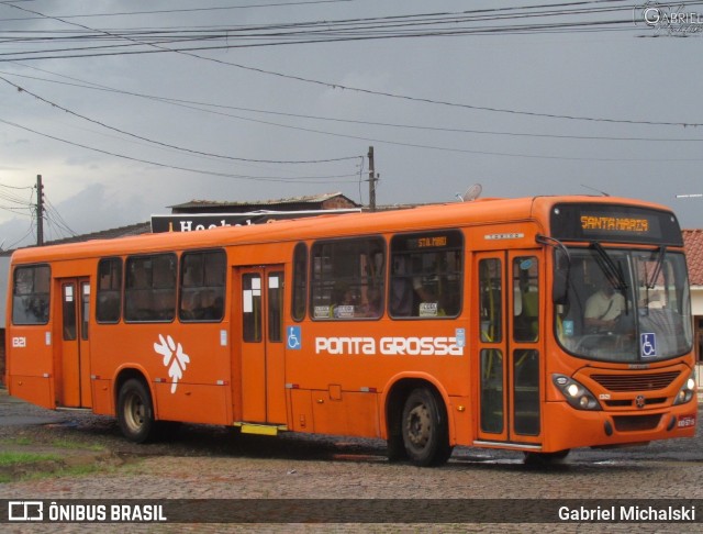 VCG - Viação Campos Gerais 1321 na cidade de Ponta Grossa, Paraná, Brasil, por Gabriel Michalski. ID da foto: 9656518.