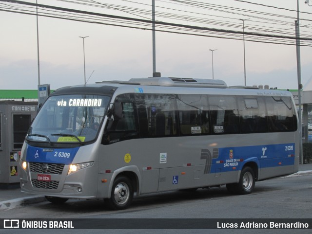 Transcooper > Norte Buss 2 6309 na cidade de São Paulo, São Paulo, Brasil, por Lucas Adriano Bernardino. ID da foto: 9656872.