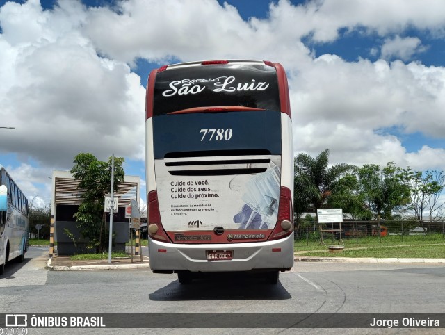 Expresso São Luiz 7780 na cidade de Brasília, Distrito Federal, Brasil, por Jorge Oliveira. Número da foto: #9656876.