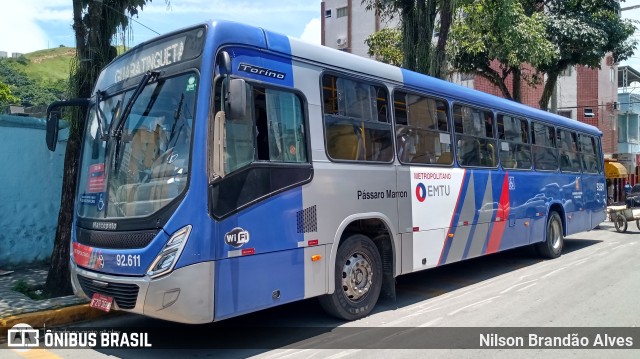 Empresa de Ônibus Pássaro Marron 92.611 na cidade de Aparecida, São Paulo, Brasil, por Nilson Brandão Alves. Número da foto: #9659242.