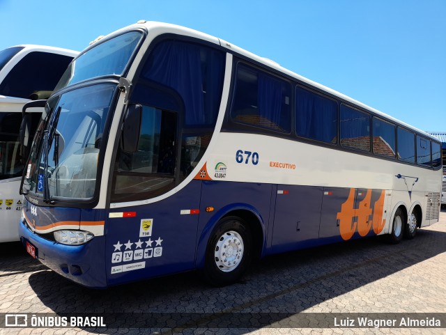 TTL Transporte Turismo 670 na cidade de Porto Alegre, Rio Grande do Sul, Brasil, por Luiz Wagner Almeida. ID da foto: 9658020.