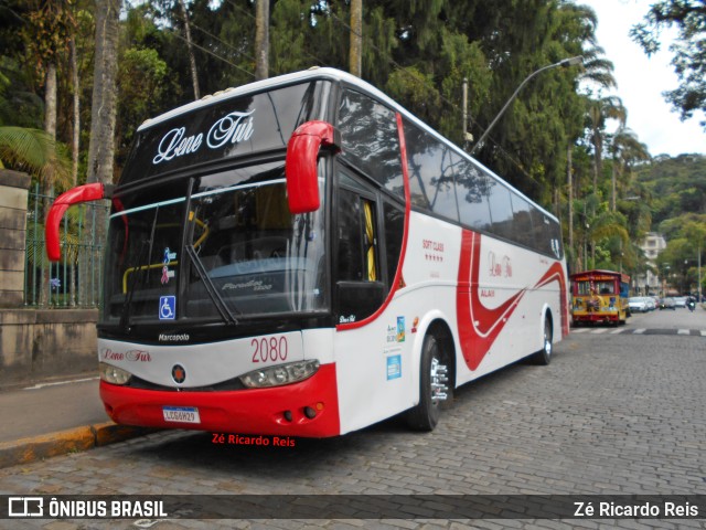 Lene Tur Transporte e Turismo 2080 na cidade de Petrópolis, Rio de Janeiro, Brasil, por Zé Ricardo Reis. ID da foto: 9658747.