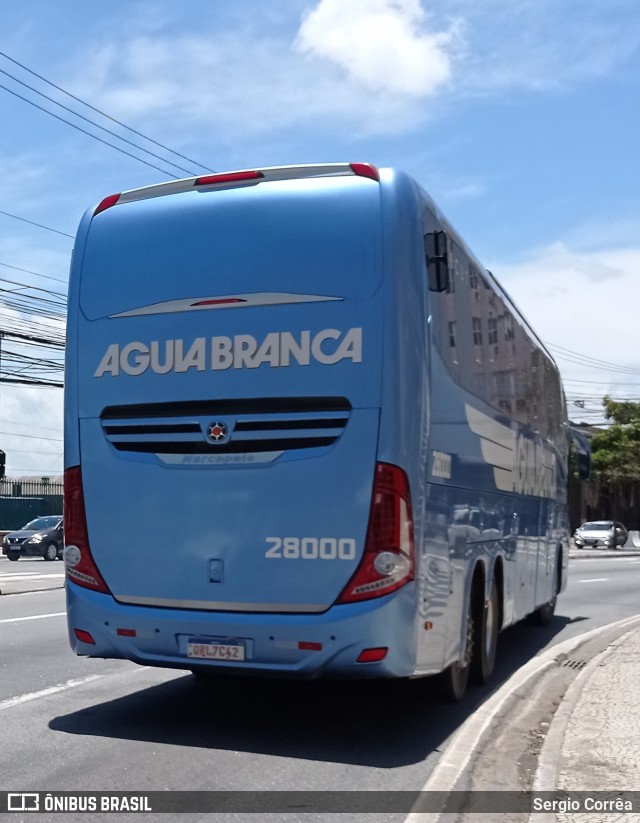 Viação Águia Branca 28000 na cidade de Vitória, Espírito Santo, Brasil, por Sergio Corrêa. ID da foto: 9658593.