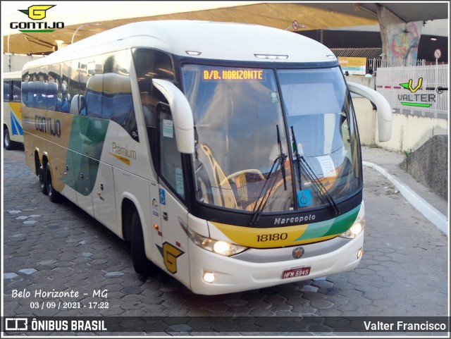 Empresa Gontijo de Transportes 18180 na cidade de Belo Horizonte, Minas Gerais, Brasil, por Valter Francisco. ID da foto: 9657698.