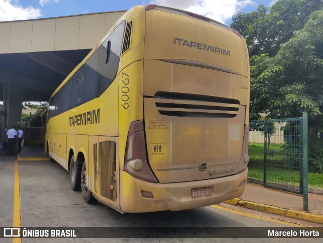 Viação Itapemirim 60067 na cidade de Ribeirão Preto, São Paulo, Brasil, por Marcelo Horta. ID da foto: 9658520.