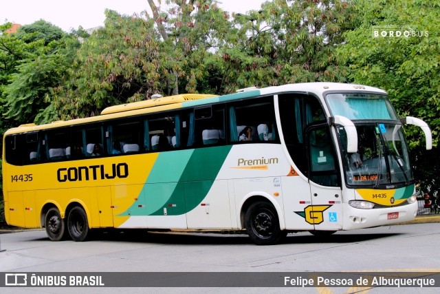 Empresa Gontijo de Transportes 14435 na cidade de São Paulo, São Paulo, Brasil, por Felipe Pessoa de Albuquerque. ID da foto: 9659339.