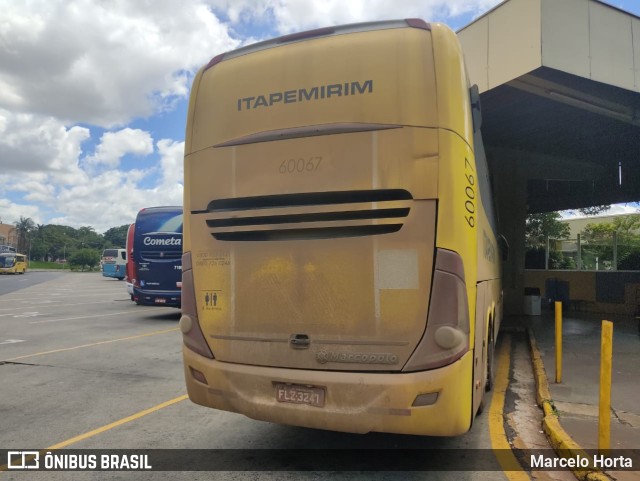 Viação Itapemirim 60067 na cidade de Ribeirão Preto, São Paulo, Brasil, por Marcelo Horta. ID da foto: 9658524.