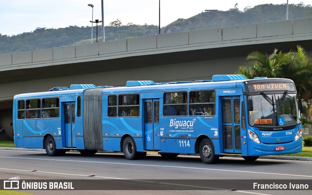 Biguaçu Transportes Coletivos Administração e Participação 1114 na cidade de Florianópolis, Santa Catarina, Brasil, por Francisco Ivano. Número da foto: #9660078.