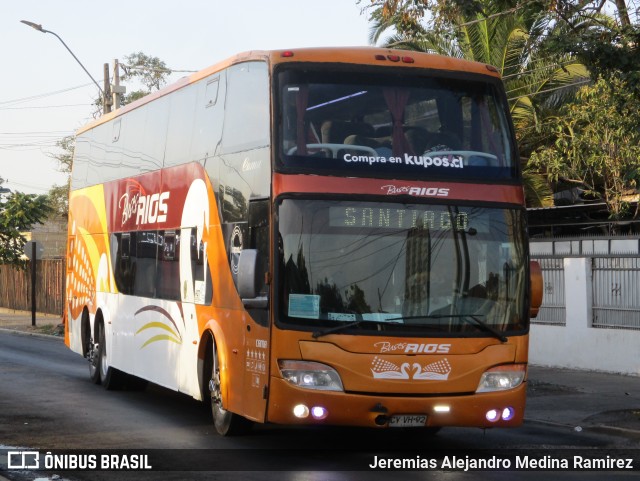 Buses Rios  na cidade de Santiago, Santiago, Metropolitana de Santiago, Chile, por Jeremias Alejandro Medina Ramirez. ID da foto: 9657968.