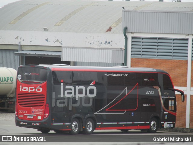 Viação Santana Iapó 3730 na cidade de Ponta Grossa, Paraná, Brasil, por Gabriel Michalski. ID da foto: 9659424.