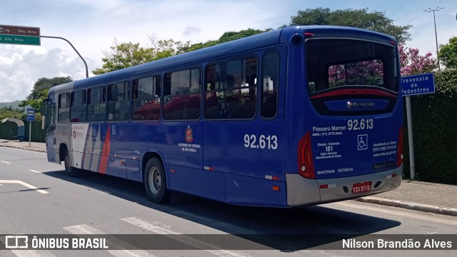 Empresa de Ônibus Pássaro Marron 92.613 na cidade de Aparecida, São Paulo, Brasil, por Nilson Brandão Alves. ID da foto: 9659230.