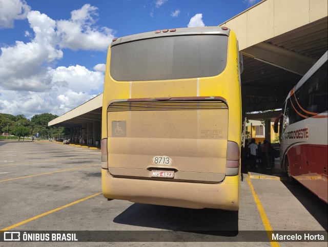 Viação Itapemirim 8713 na cidade de Ribeirão Preto, São Paulo, Brasil, por Marcelo Horta. ID da foto: 9658317.