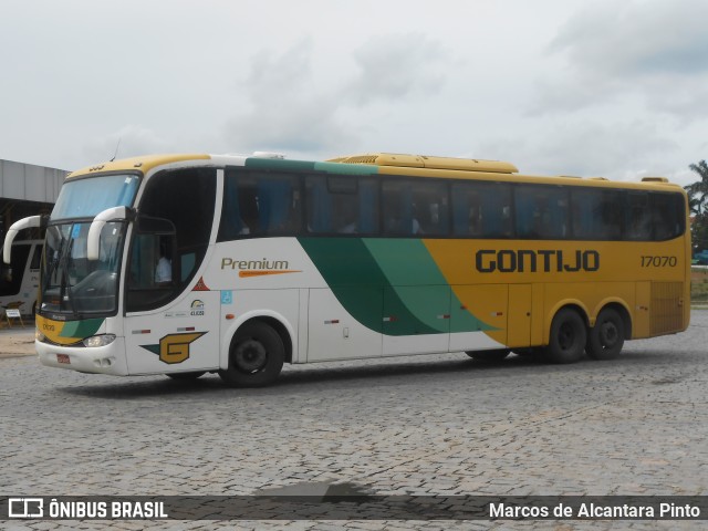 Empresa Gontijo de Transportes 17070 na cidade de Perdões, Minas Gerais, Brasil, por Marcos de Alcantara Pinto. ID da foto: 9662764.