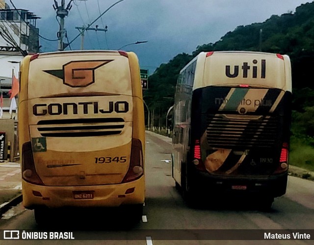 Empresa Gontijo de Transportes 19345 na cidade de Juiz de Fora, Minas Gerais, Brasil, por Mateus Vinte. ID da foto: 9663164.