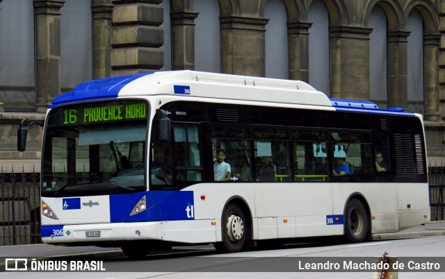 TL - Transports Publics de la Région Lausannoise 306 na cidade de Lausanne, Vaud, Suíça, por Leandro Machado de Castro. Número da foto: #9662877.