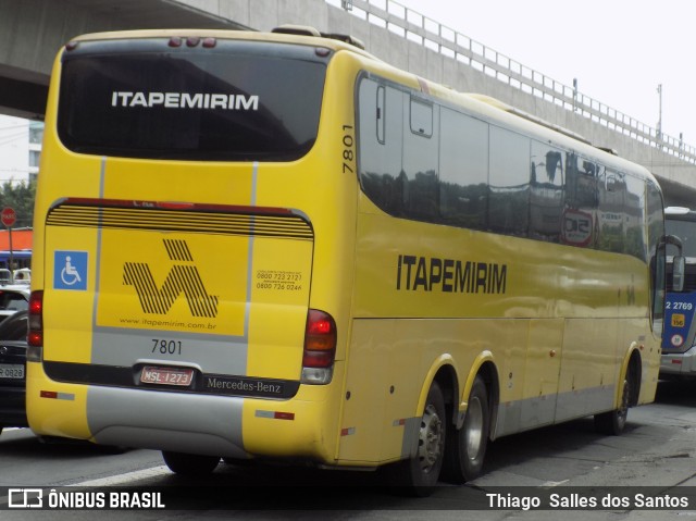 Viação Itapemirim 7801 na cidade de São Paulo, São Paulo, Brasil, por Thiago  Salles dos Santos. ID da foto: 9660283.