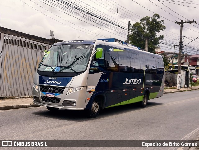 Jumbo Turismo 421 na cidade de Francisco Morato, São Paulo, Brasil, por Espedito de Brito Gomes. ID da foto: 9662974.