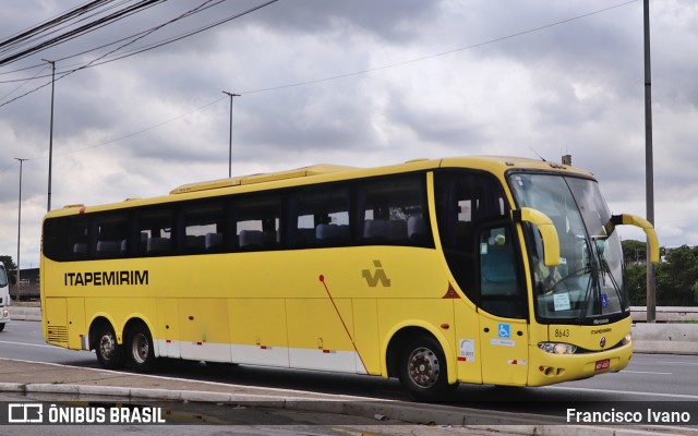 Viação Itapemirim 8643 na cidade de São Paulo, São Paulo, Brasil, por Francisco Ivano. ID da foto: 9663233.