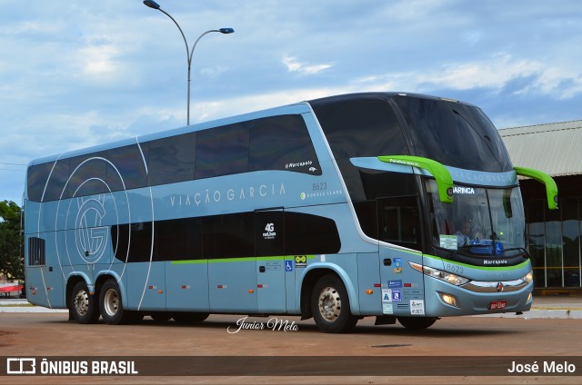 Viação Garcia 8623 na cidade de Maringá, Paraná, Brasil, por José Melo. ID da foto: 9663449.