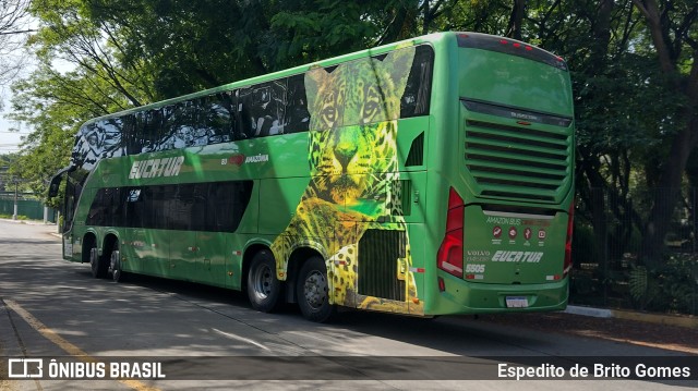Eucatur - Empresa União Cascavel de Transportes e Turismo 5505 na cidade de São Paulo, São Paulo, Brasil, por Espedito de Brito Gomes. Número da foto: #9663072.