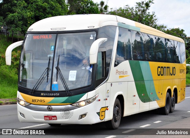 Empresa Gontijo de Transportes 18745 na cidade de Campinas, São Paulo, Brasil, por Julio Medeiros. ID da foto: 9660954.