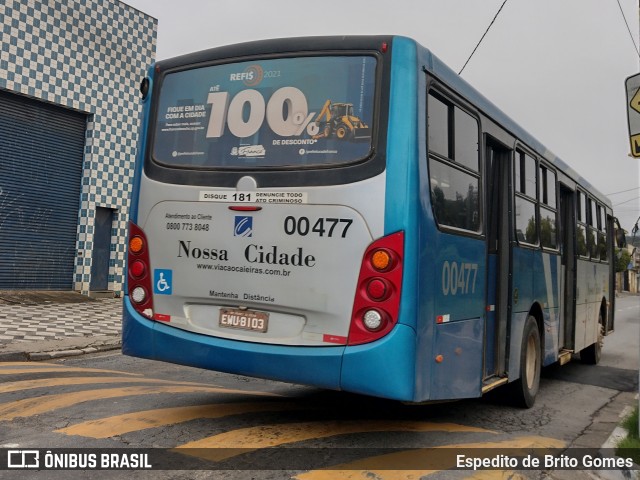 Viação Nossa Cidade 00477 na cidade de Franco da Rocha, São Paulo, Brasil, por Espedito de Brito Gomes. ID da foto: 9662928.