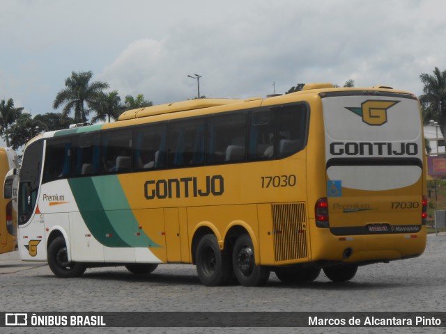 Empresa Gontijo de Transportes 17030 na cidade de Perdões, Minas Gerais, Brasil, por Marcos de Alcantara Pinto. Número da foto: #9662749.
