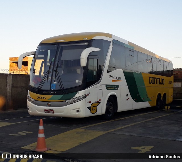 Empresa Gontijo de Transportes 21335 na cidade de Vitória da Conquista, Bahia, Brasil, por Adriano Santos. ID da foto: 9660685.