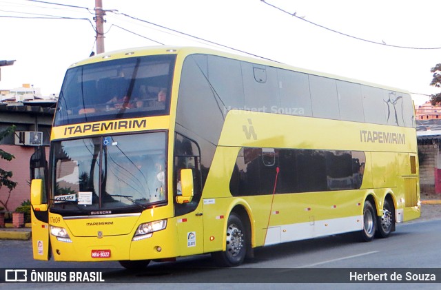 Viação Itapemirim 17609 na cidade de Belo Horizonte, Minas Gerais, Brasil, por Herbert de Souza. ID da foto: 9663226.