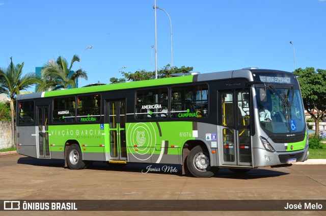 Viação Garcia 81076 na cidade de Maringá, Paraná, Brasil, por José Melo. Número da foto: #9662398.