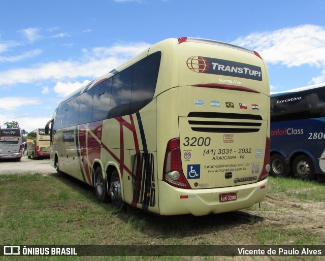 TransTupi Turismo e Fretamento 3200 na cidade de Aparecida, São Paulo, Brasil, por Vicente de Paulo Alves. ID da foto: 9662582.