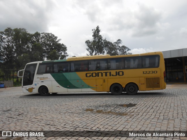 Empresa Gontijo de Transportes 12230 na cidade de Perdões, Minas Gerais, Brasil, por Marcos de Alcantara Pinto. Número da foto: #9662713.