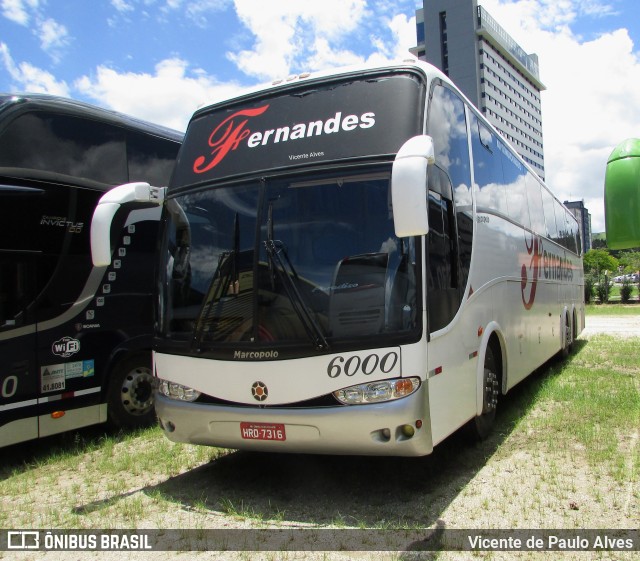 Fernandes Turismo 6000 na cidade de Aparecida, São Paulo, Brasil, por Vicente de Paulo Alves. ID da foto: 9662591.