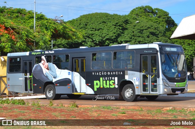 Viação Garcia 81007 na cidade de Maringá, Paraná, Brasil, por José Melo. ID da foto: 9662528.