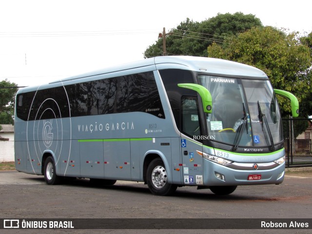 Viação Garcia 8513 na cidade de Paranavaí, Paraná, Brasil, por Robson Alves. Número da foto: #9663889.