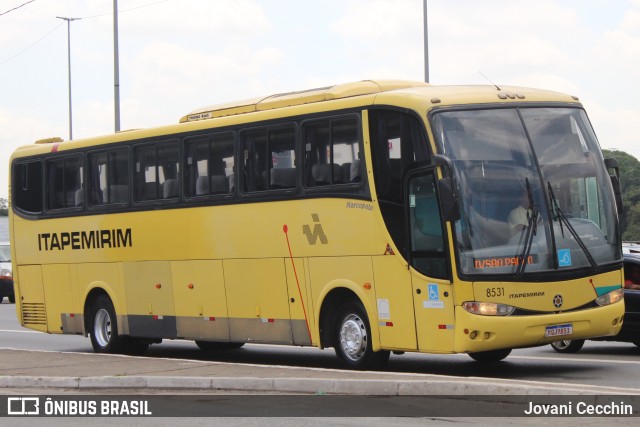 Viação Itapemirim 8531 na cidade de São Paulo, São Paulo, Brasil, por Jovani Cecchin. ID da foto: 9665963.