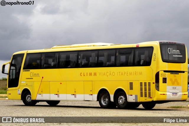 Viação Itapemirim 9539 na cidade de Vitória da Conquista, Bahia, Brasil, por Filipe Lima. Número da foto: #9665862.