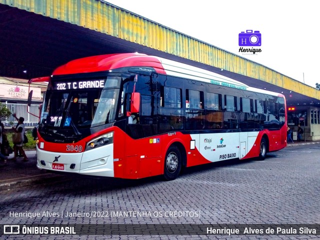 Itajaí Transportes Coletivos 2040 na cidade de Campinas, São Paulo, Brasil, por Henrique Alves de Paula Silva. ID da foto: 9663789.