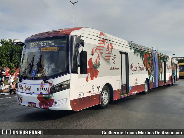 Via Sudeste Transportes S.A. 5 1578 na cidade de São Paulo, São Paulo, Brasil, por Guilherme Lucas Martins De Assunção. Número da foto: #9663998.